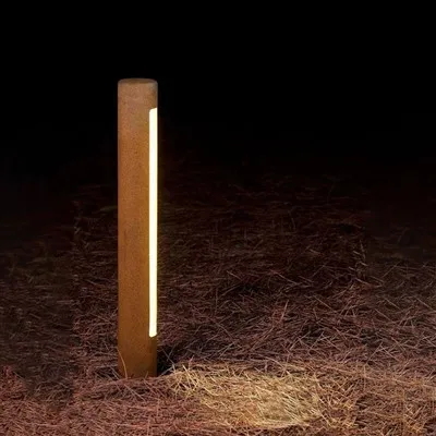 Corten LED-stolpe utendørs pullert hagelys